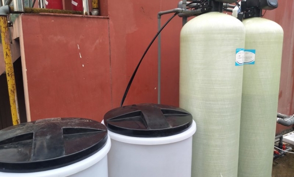 酒店空氣能軟化水補水系統 