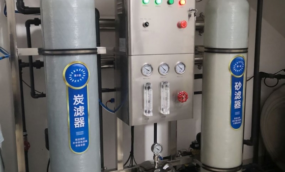 小型制冰廠純凈水設備,0.5噸反滲透直飲水設備