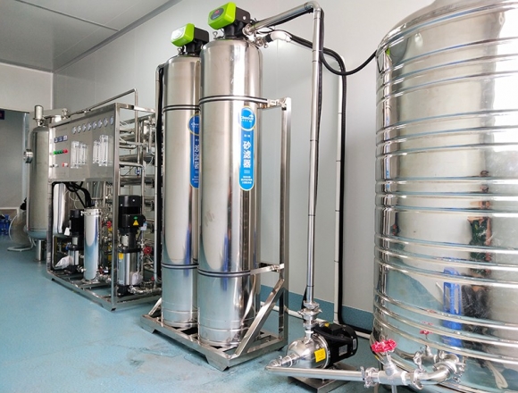 百色醫藥0.5噸雙級反滲透純化水設備